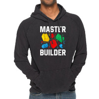 Master Builder Kids Building Blocks Brick Toy Master Builder T Shirt Vintage Hoodie | Artistshot