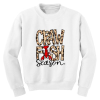 Craw Fish Season Leopard Print Love Crawfishee Youth Sweatshirt | Artistshot