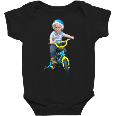 Baby Joe Biden On Tricycle T Shirt Baby Bodysuit Designed By Jarintrass
