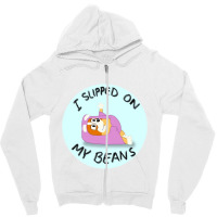 I Slipped On My Beans Zipper Hoodie | Artistshot