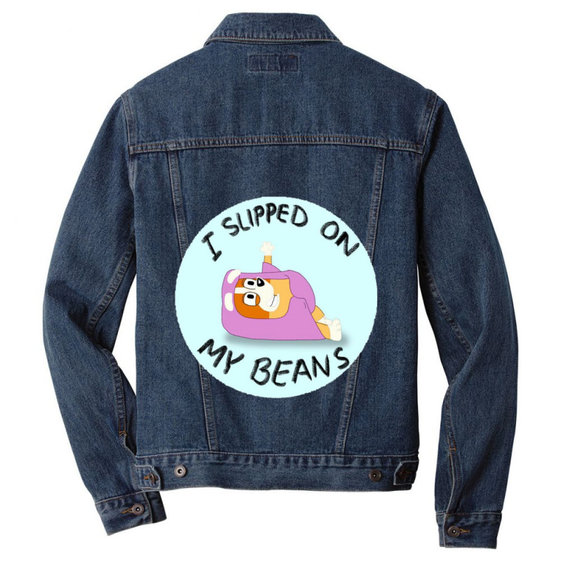 I Slipped On My Beans Men Denim Jacket | Artistshot