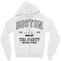 Boston T Shirt Vintage Tea Party 1773 Design Massachusetts T Shirt Zipper Hoodie | Artistshot