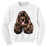 Cool Cocker Spaniel Face T Shirt Youth Sweatshirt | Artistshot