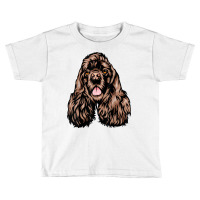 Cool Cocker Spaniel Face T Shirt Toddler T-shirt | Artistshot