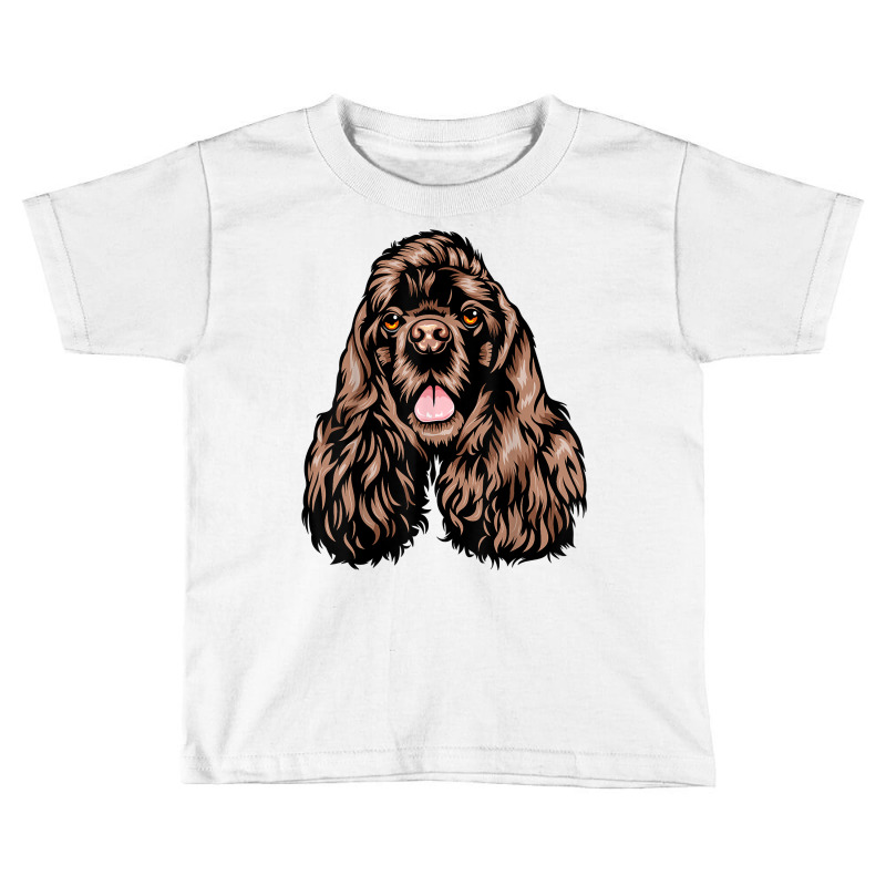 Cool Cocker Spaniel Face T Shirt Toddler T-shirt by jacolepachew | Artistshot