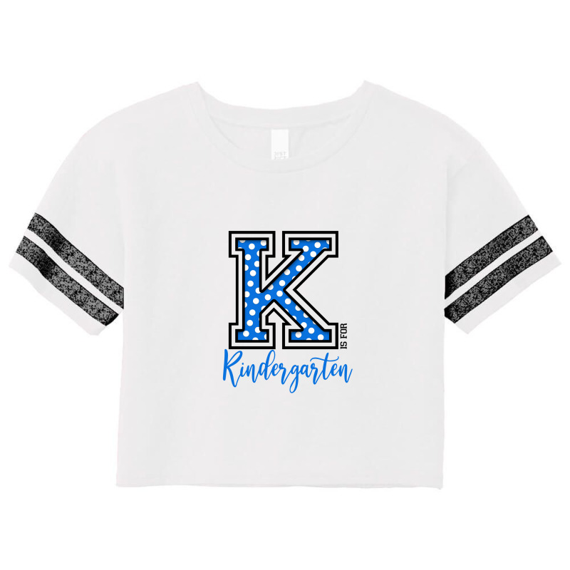 K Is For Kindergarten Scorecard Crop Tee | Artistshot