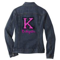 K Is For Kindergarten Ladies Denim Jacket | Artistshot