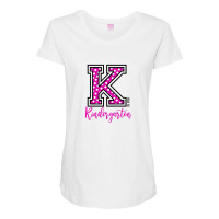 K Is For Kindergarten Maternity Scoop Neck T-shirt | Artistshot