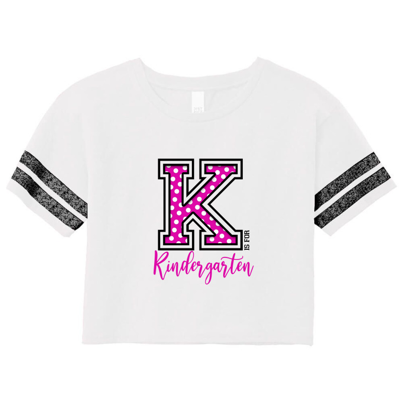 K Is For Kindergarten Scorecard Crop Tee | Artistshot