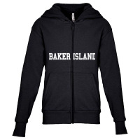 Baker Baker Island County Youth Zipper Hoodie | Artistshot