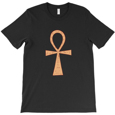 Ankh Egyptian Cross Hieroglyphic Symbol T-shirt Designed By Thiago Gomes Do Nascimento