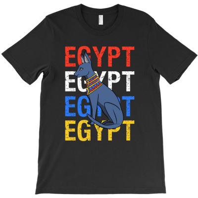 Egypt Cat T-shirt Designed By Thiago Gomes Do Nascimento