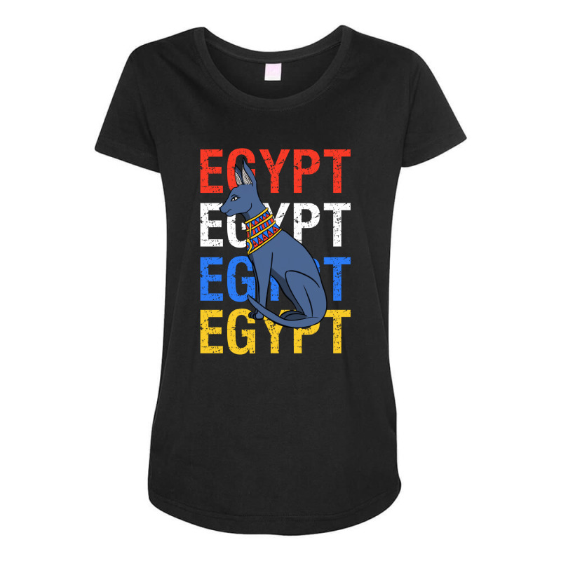 Egypt Cat Maternity Scoop Neck T-shirt | Artistshot