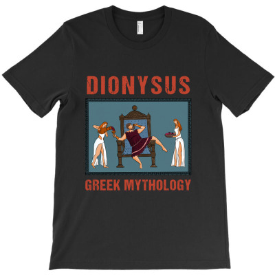 Dionysus Greek Mythology T-shirt Designed By Thiago Gomes Do Nascimento