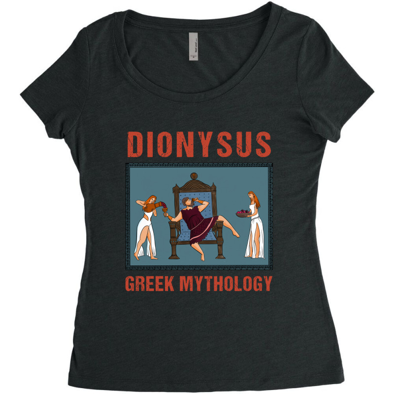 Dionysus Greek Mythology Women's Triblend Scoop T-shirt | Artistshot