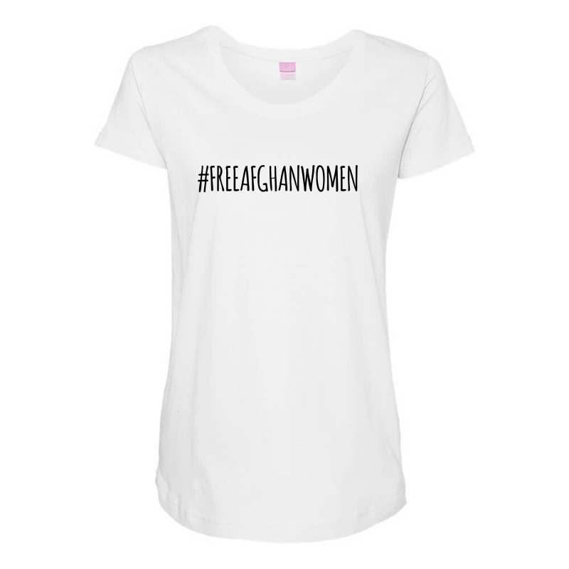 Free Afghanistan #freeafghanwomen Maternity Scoop Neck T-shirt by coşkun | Artistshot