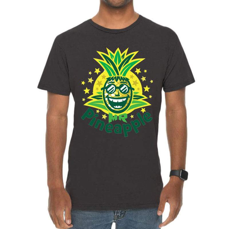 Mr Pineapple Tropical Vintage T-Shirt by herlina citrakusuma | Artistshot