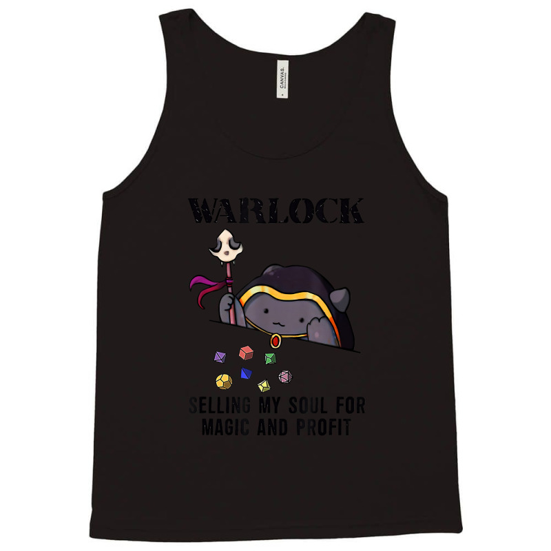 Dnd Dm Gaming Cat Warlock Funny Tank Top by criticizematter | Artistshot