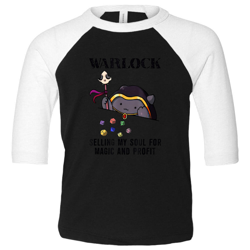 Dnd Dm Gaming Cat Warlock Funny Toddler 3/4 Sleeve Tee by criticizematter | Artistshot