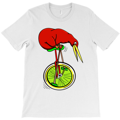 Kiwi Riding A Bike T-shirt Designed By Agus W