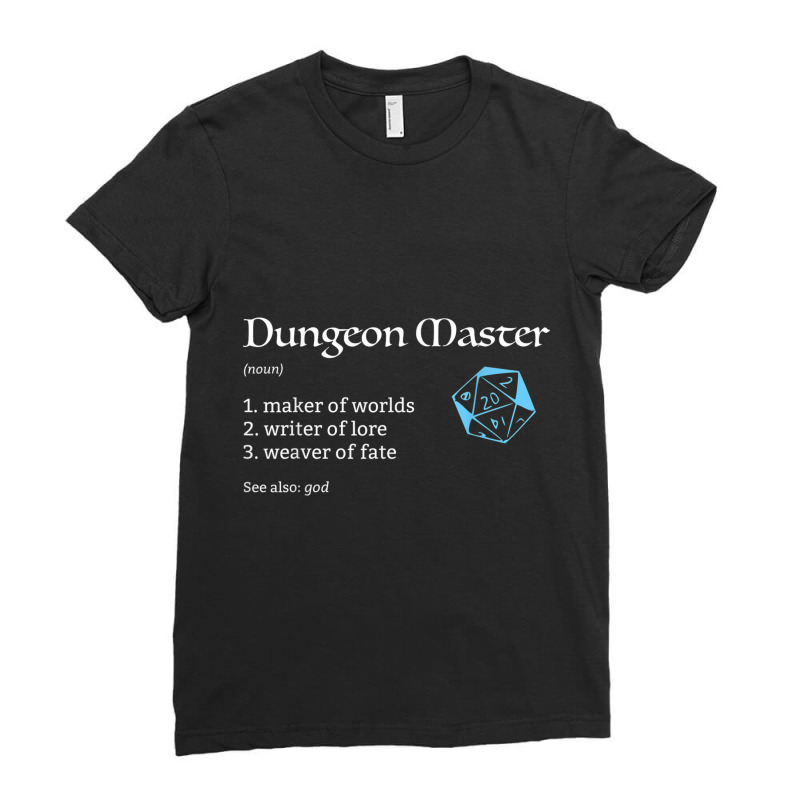 Dnd Dungeon And Master (dm) Definition Dungeons And Rpg Dragons Ladies Fitted T-shirt | Artistshot