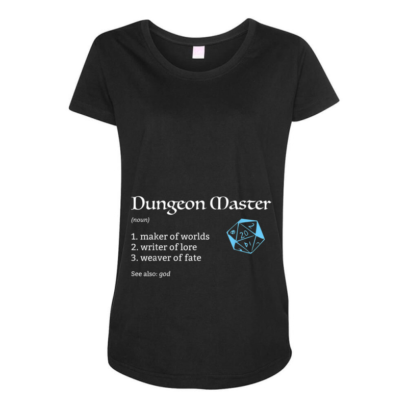 Dnd Dungeon And Master (dm) Definition Dungeons And Rpg Dragons Maternity Scoop Neck T-shirt | Artistshot