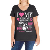 Dog Anatomy Of A Belgian Malinois T Shirt Ladies Curvy T-shirt | Artistshot