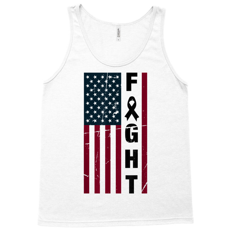 Fight Cancer Awareness T Shirts American Flag Grey Matters T Shirt Tank Top by juleakuehneman | Artistshot