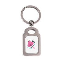 Born Too Late Sock Hop Tshirt Poodle Skirt Silver Rectangle Keychain | Artistshot