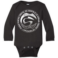 Cartel Music Santa Long Sleeve Baby Bodysuit | Artistshot