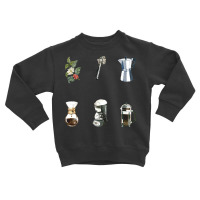 Coffee Making Tools And Equipment T  Shirt Assorted Coffee Making Tool Toddler Sweatshirt | Artistshot