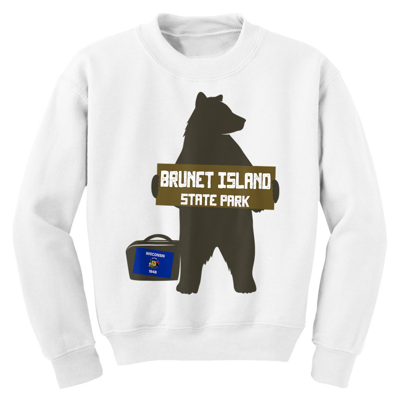 Brunet Island State Park Wisconsin Hitchhiking Bear T Shirt Youth Sweatshirt by malyahdepetris | Artistshot