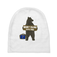 Brunet Island State Park Wisconsin Hitchhiking Bear T Shirt Baby Beanies | Artistshot