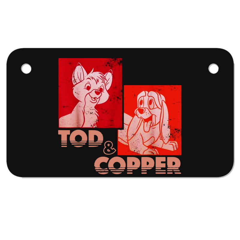 The Hound Tod Motorcycle License Plate | Artistshot