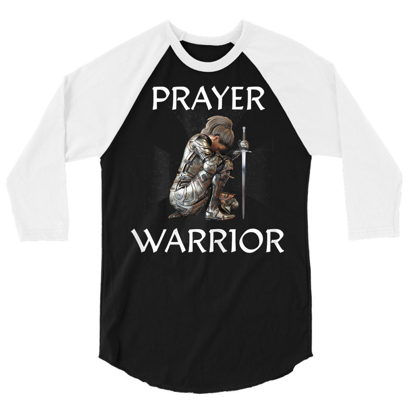 Christian Bible Verse Religious Gifts Women Prayer Warrior T Shirt 3/4 Sleeve Shirt | Artistshot