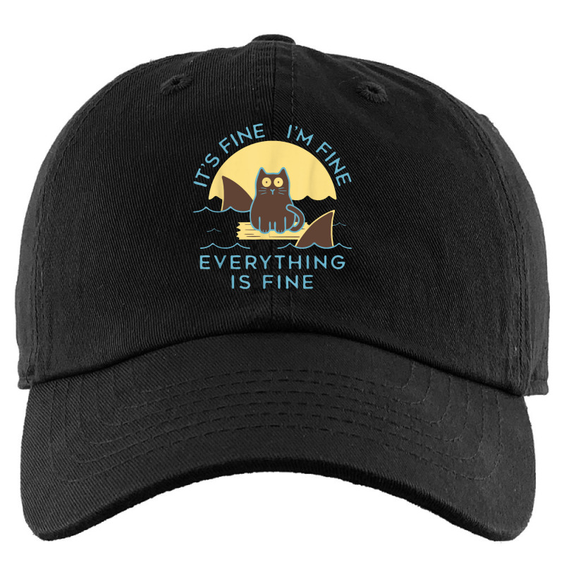 It's Fine I'm Fine Everything Is Fine Funny Cat 1 Kids Cap | Artistshot