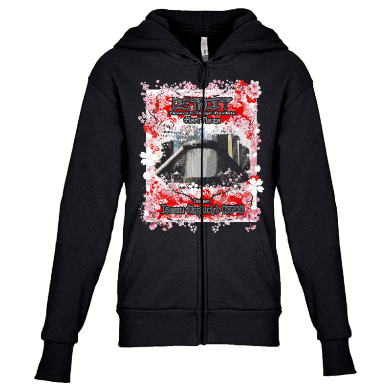 Detroit Hart Plaza Asian American Pacific Islander Japan Youth Zipper Hoodie by nbobatiga | Artistshot