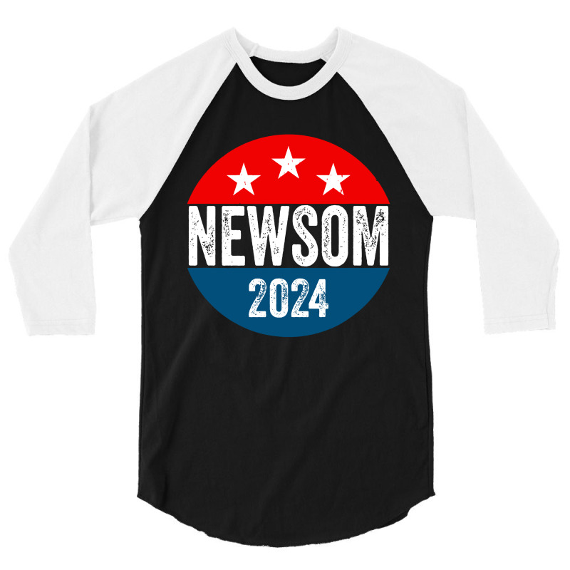 Gavin Newsom 2024 Presidential 3/4 Sleeve Shirt by Palisade | Artistshot