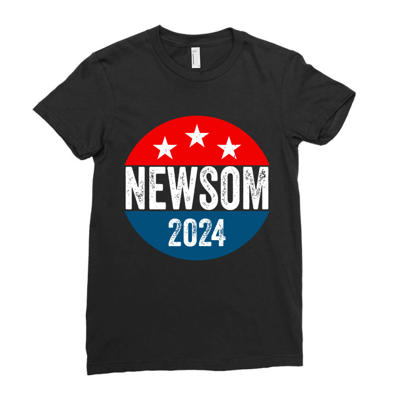 Gavin Newsom 2024 Presidential Ladies Fitted T-Shirt by Palisade | Artistshot