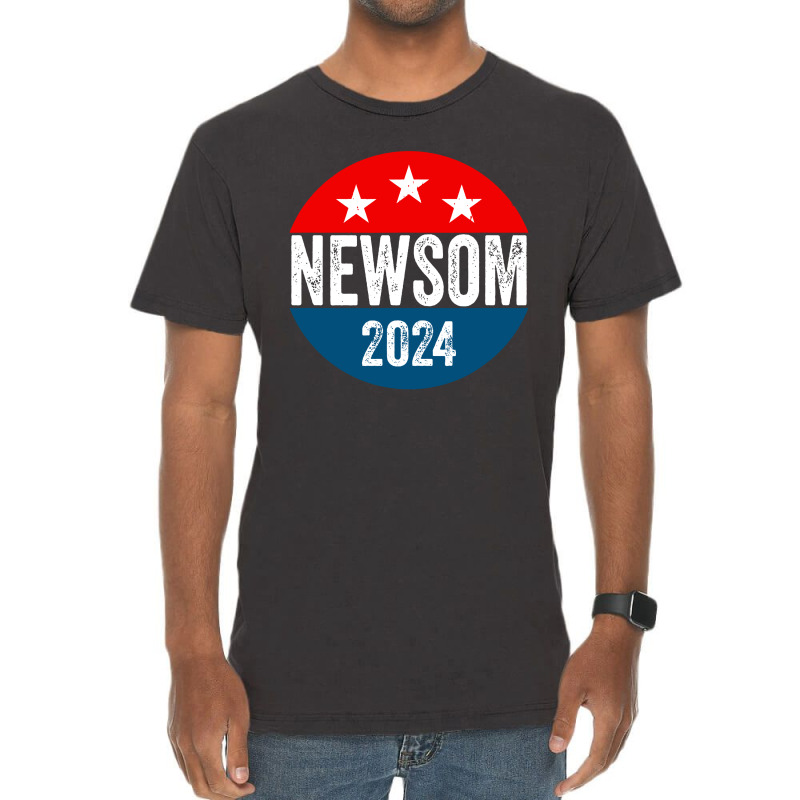 Gavin Newsom 2024 Presidential Vintage T-Shirt by Palisade | Artistshot