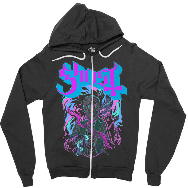 Ghost   Impera Hypnosis Zipper Hoodie by saterseim | Artistshot