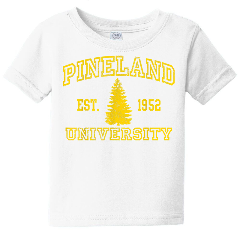 Pineland University Yellow Lettered Heavy Cotton Shirt T Shirt Baby Tee | Artistshot