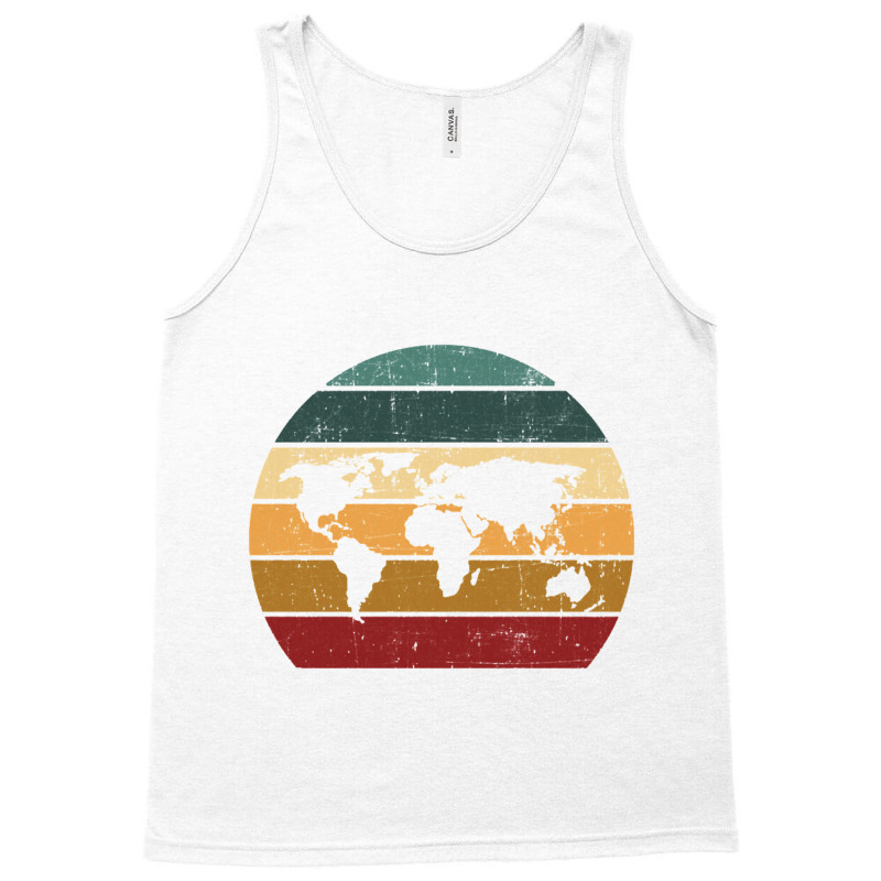 Cartography Retro Map   Geography Geographer Cartographer Tank Top | Artistshot