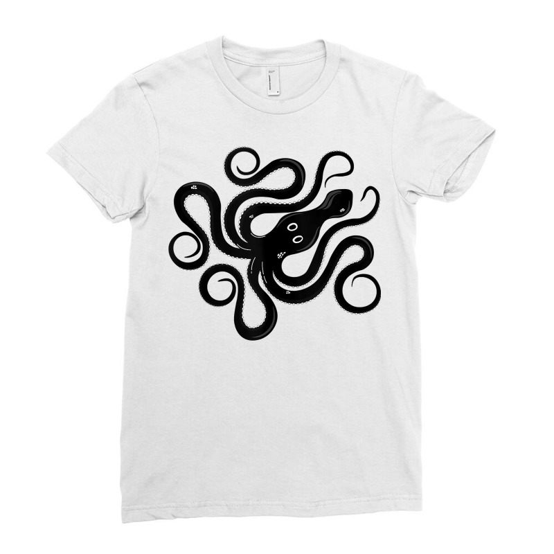 Minoan Octopus Tank Top Ladies Fitted T-Shirt by kalaiahfry | Artistshot