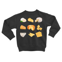 Different Types Of Cheese T  Shirt3 D Cheese Variety    Mozarella, Swi Toddler Sweatshirt | Artistshot