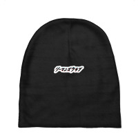 Orient In Simple White Bold Japanese Text Katakana With Black Hair Mus Baby Beanies | Artistshot