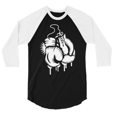 Boxing Gloves 3/4 Sleeve Shirt Designed By Firstore