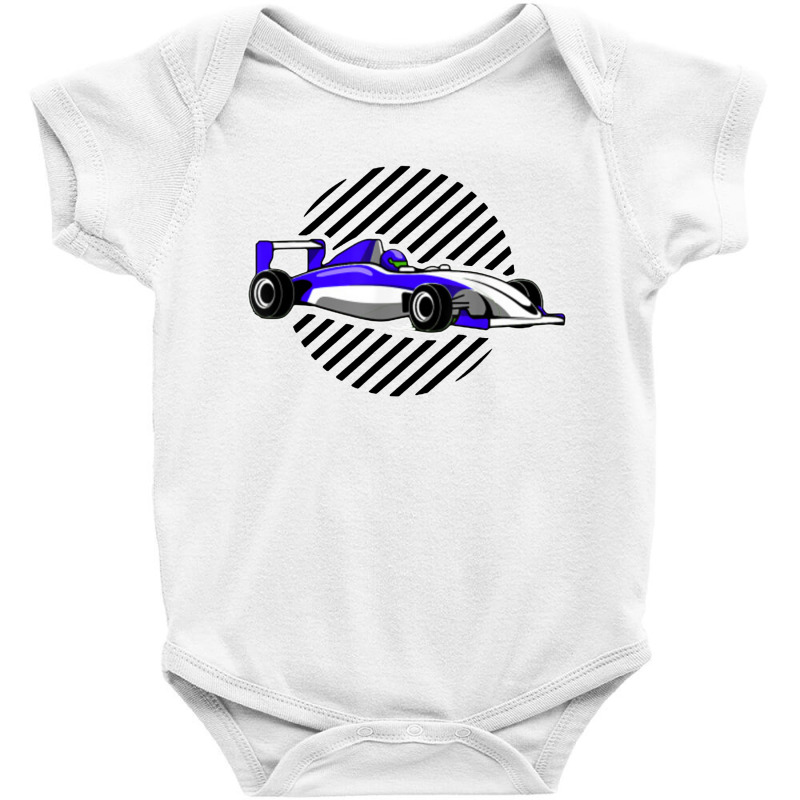 Blue Formula Racing Baby Bodysuit by CRV | Artistshot