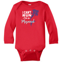 I Can Run Mermaid Long Sleeve Baby Bodysuit | Artistshot