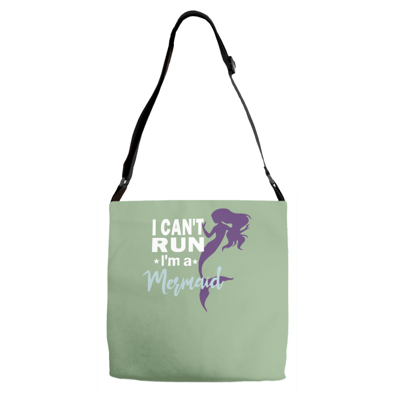 I Can Run Mermaid Adjustable Strap Totes | Artistshot